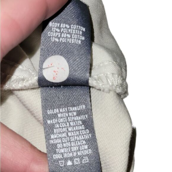 Aerie White Wash Denim Elastic Waist Cut Off Frayed Hem Shorts S - Picture 9 of 10